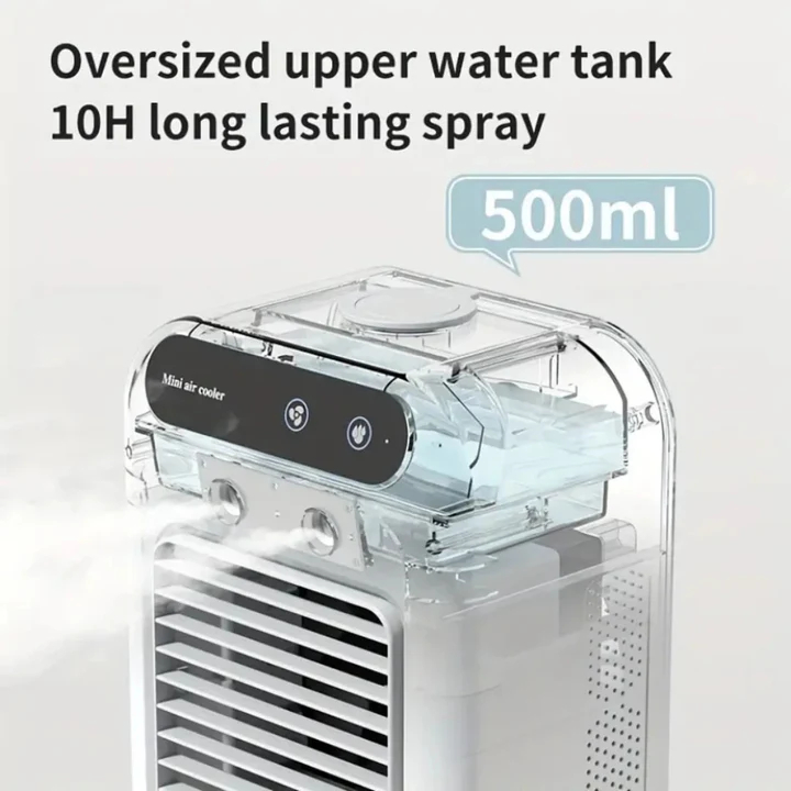Lisslune | Rechargeable Portable Aircon with Mist Spray