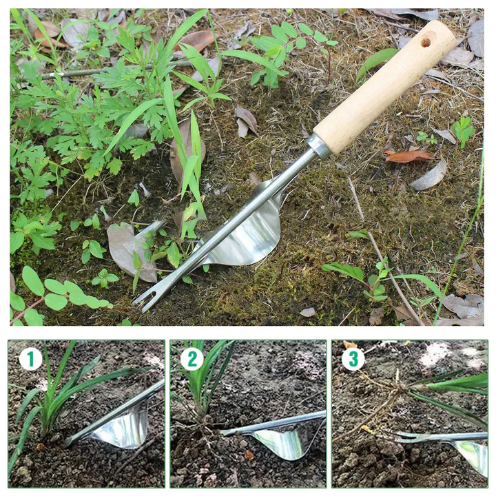 Lisslune | Long Handle V-Shaped Weed Puller Tool