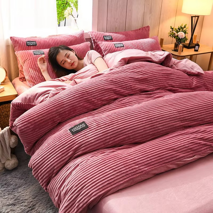 Lisslune | Velvet Fleece Blanket Cover for Ultimate Comfort – Soft, Warm, and Cozy Bedding Solution