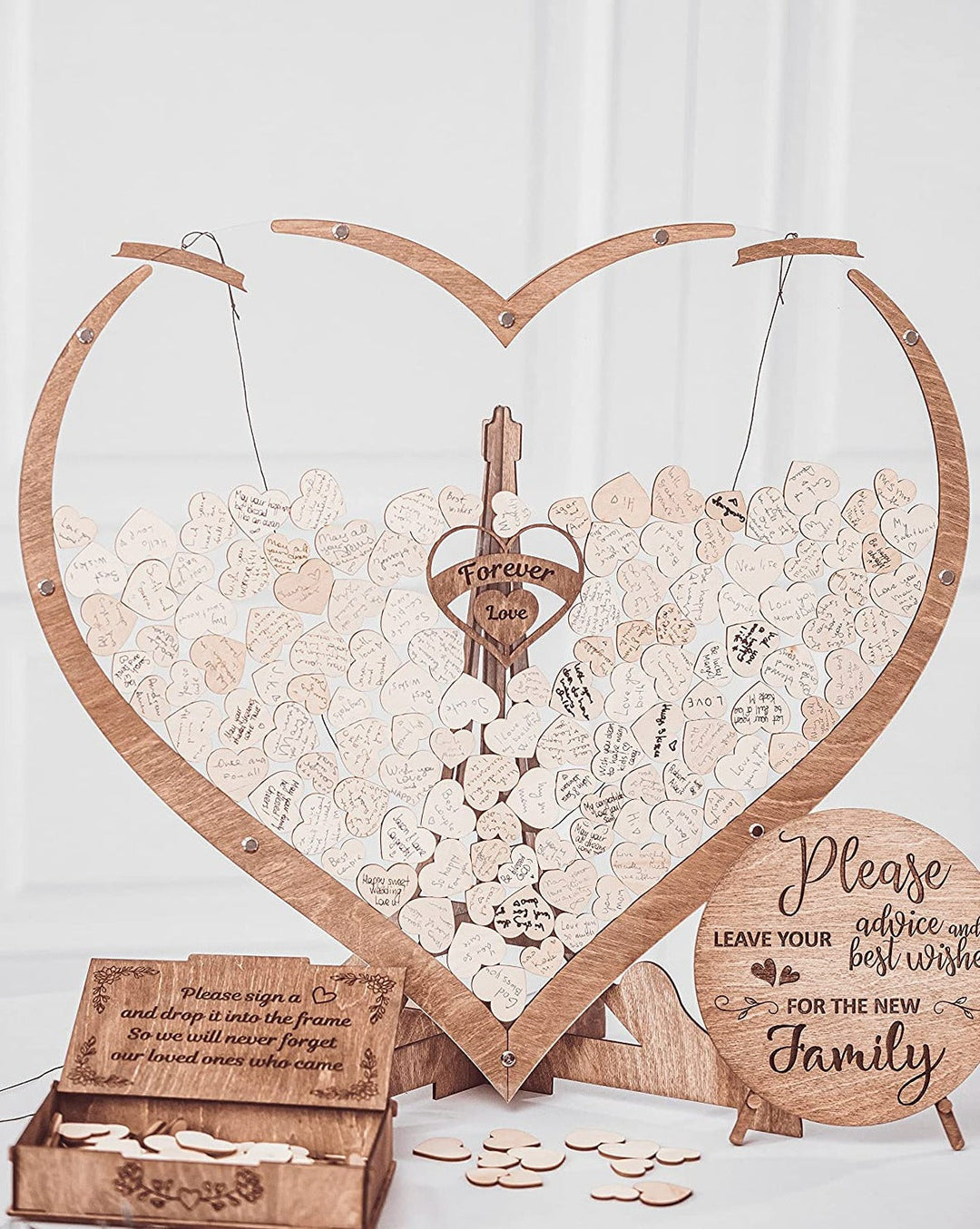 Lisslune | Everlasting Moments heart-shaped guest book