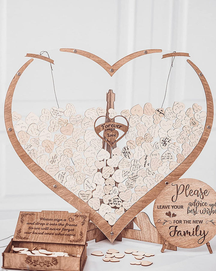Lisslune | Everlasting Moments heart-shaped guest book