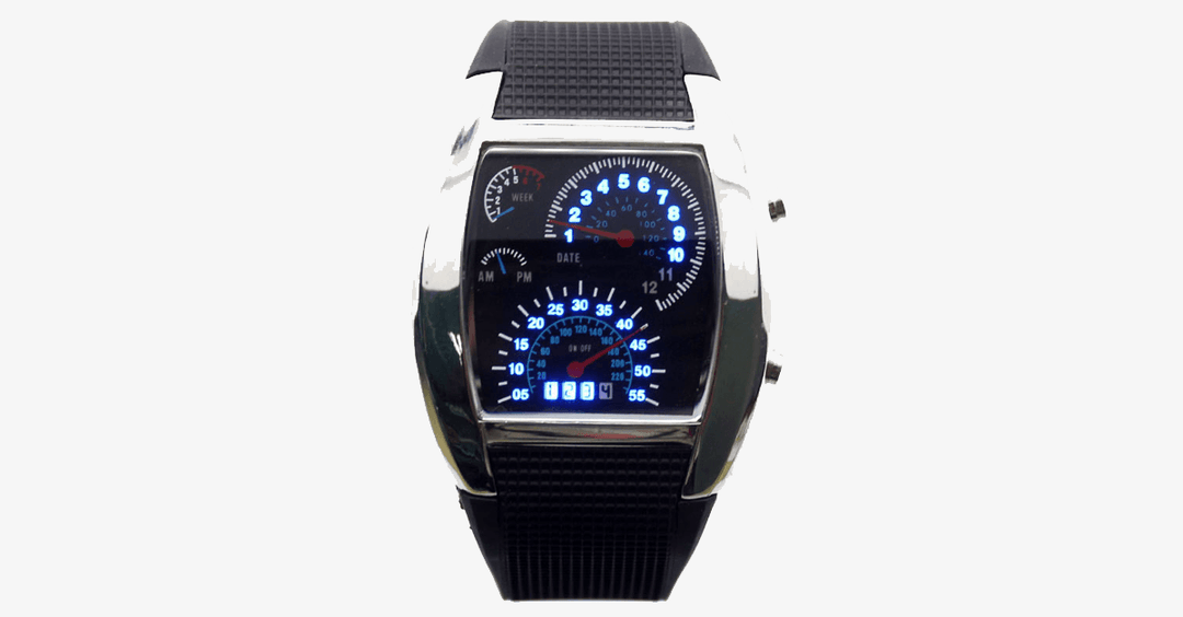 Lisslune | Stylish Car Racing Design LED Digital Men's Watch