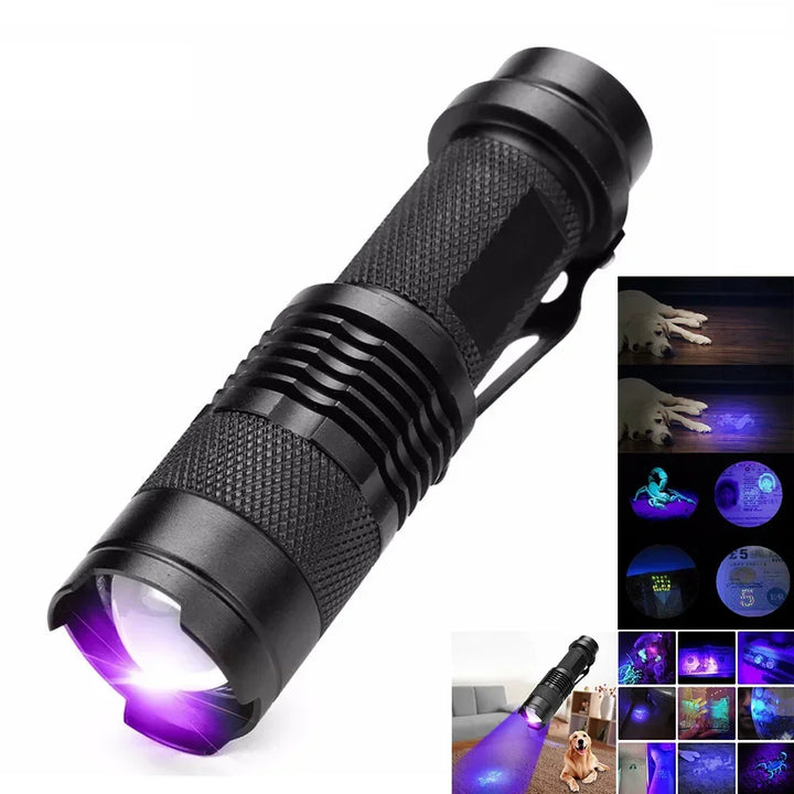 Lisslune | LED UV Flashlight - Ultraviolet Inspection Lamp for Pet Urine and Stain Detection