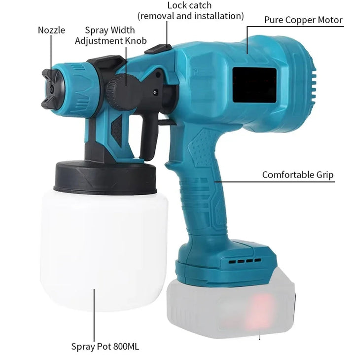 Lisslune | Cordless High Power DIY All Surface Paint Sprayer