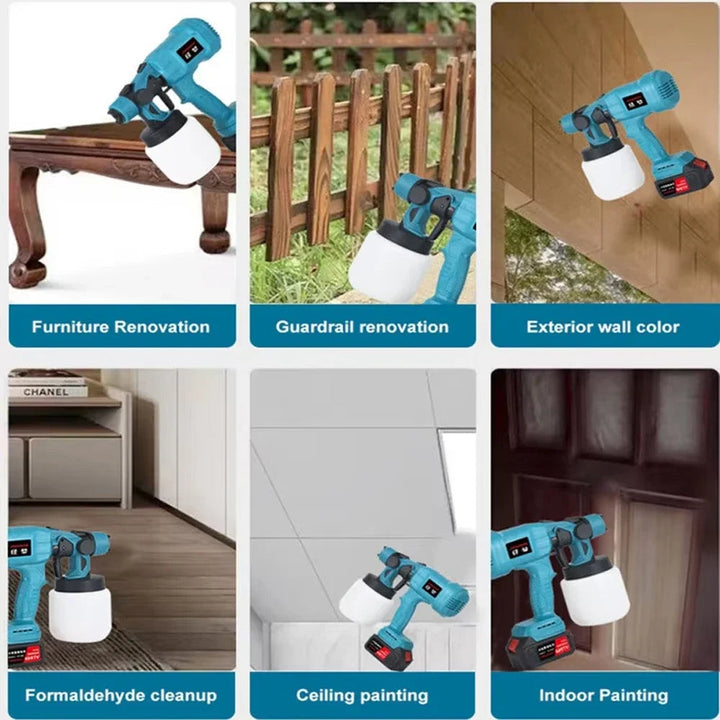 Lisslune | Cordless High Power DIY All Surface Paint Sprayer