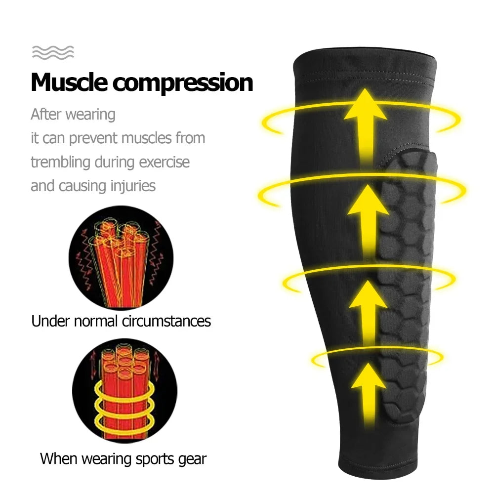 Lisslune | Shin guards with shock-absorbing honeycomb structure - Football protection