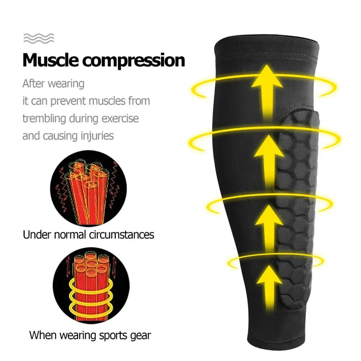 Lisslune | Shin guards with shock-absorbing honeycomb structure - Football protection