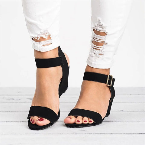 Lisslune | Slip-Resistant High Heel Wedge Sandals
