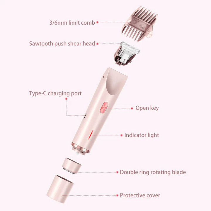 Lisslune | Gentle Electric Hair Trimmer for Women