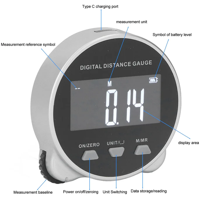 Lisslune | Smart Digital Tape Measure with LCD Display