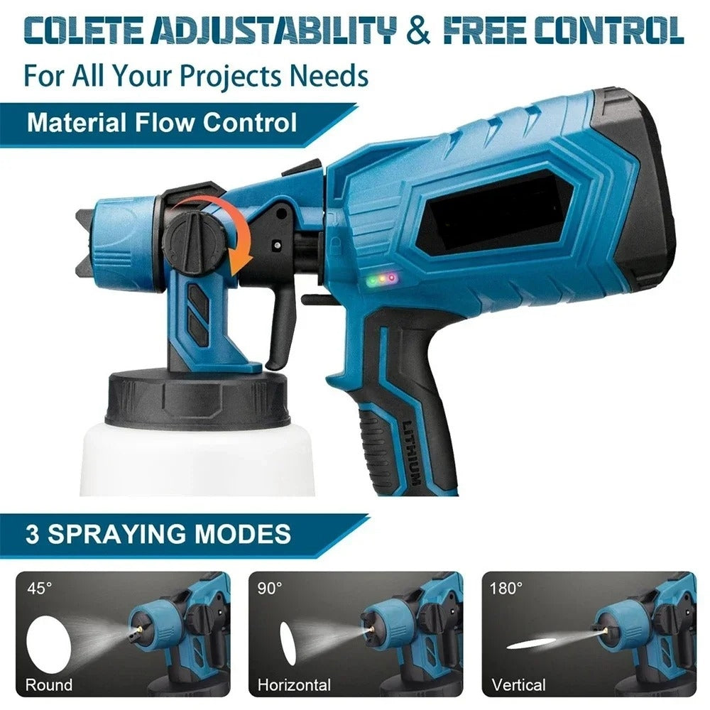 Lisslune | Cordless High Power DIY All Surface Paint Sprayer