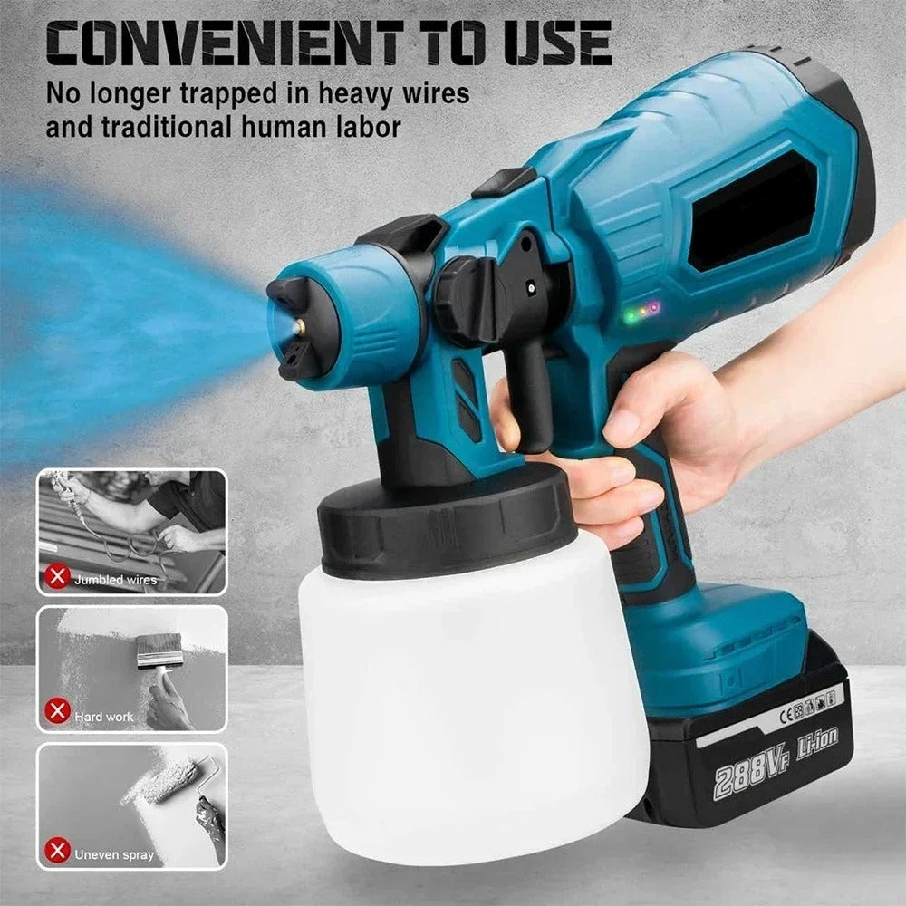 Lisslune | Cordless High Power DIY All Surface Paint Sprayer