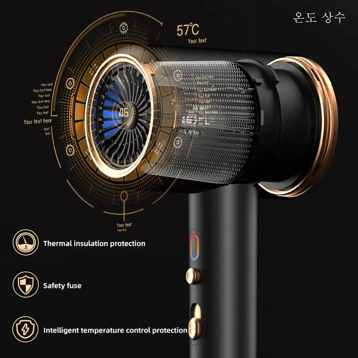 Lisslune | High-performance hair dryer 2400W with cold and warm air function - Ion technology