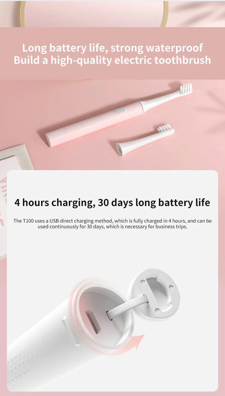 Lisslune | Electric Sonic Toothbrush – Waterproof and USB rechargeable