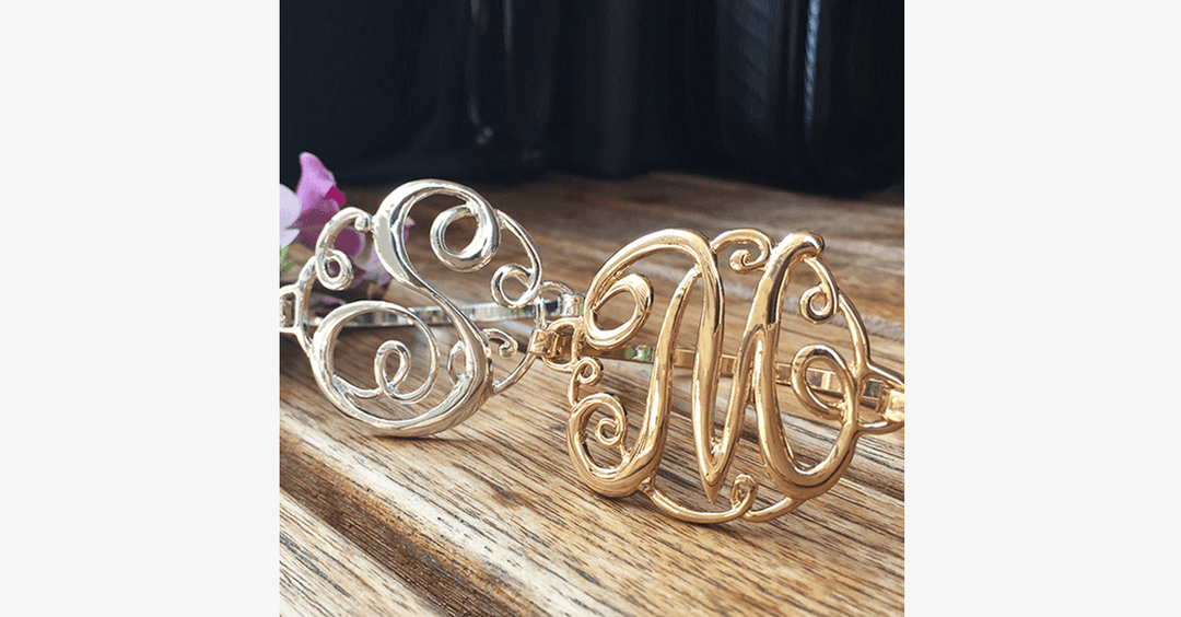 Lisslune | The New Trendy Monogram Initial Script Bracelet