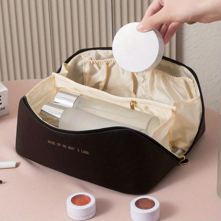 Lisslune | Travel-friendly Makeup Organizer with Zipper – Elegant Cosmetic Bag
