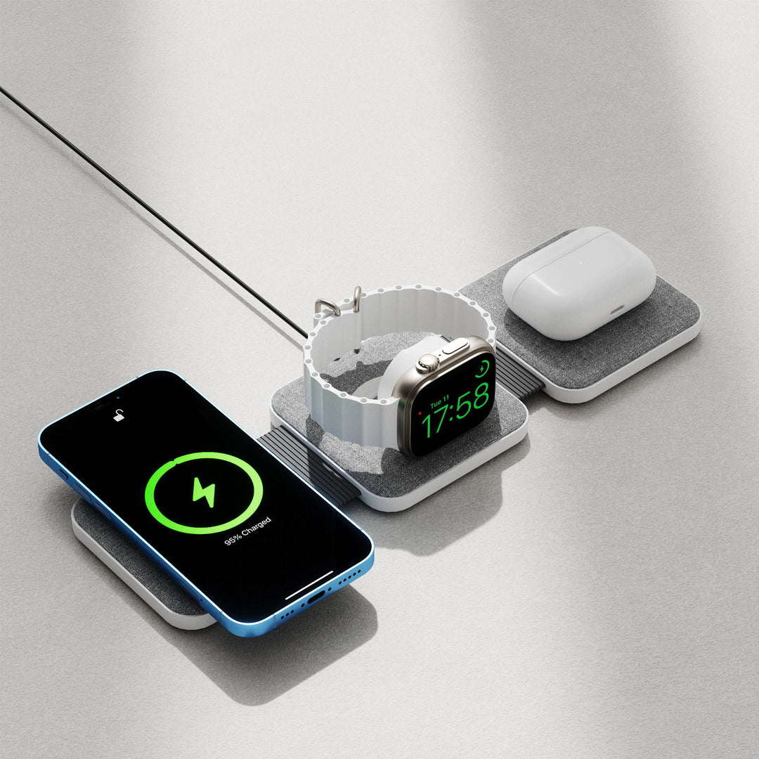 Lisslune | Magnetic foldable wireless charger, compact charging, anytime, anywhere!