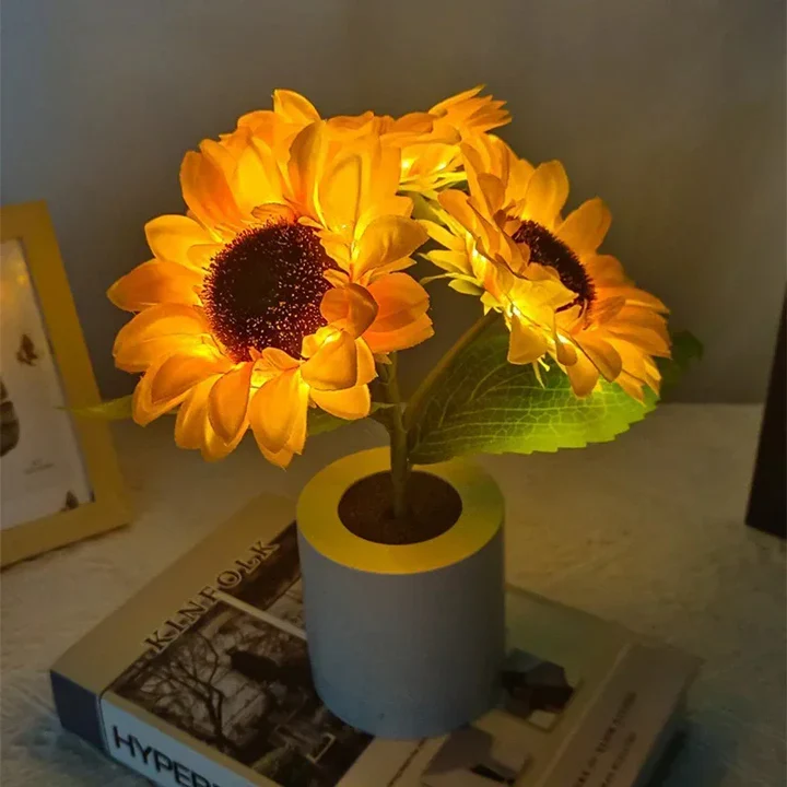 Lisslune | Rechargeable Sunflower Night Light