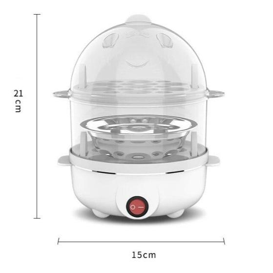 Lisslune | Electric Egg Cooker & Steamer – Compact Multifunction Device For Perfect Eggs And Steamed Food