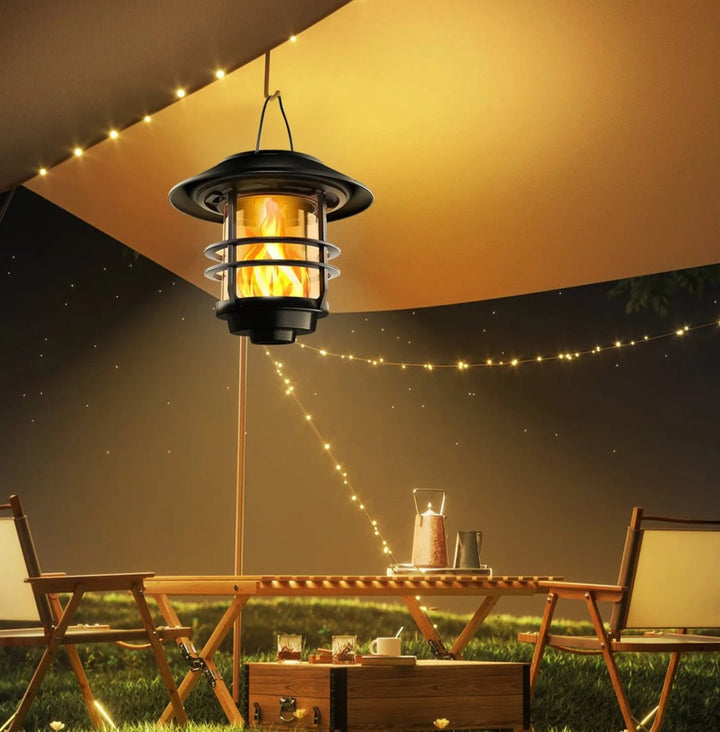 Lisslune | Solar Wireless Waterproof Flickering Sun Flame Lantern Light | - WallLant