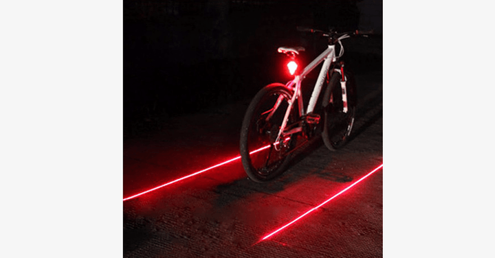 Lisslune | Laser LED Rear Light for Bicycles – Ride in Style!