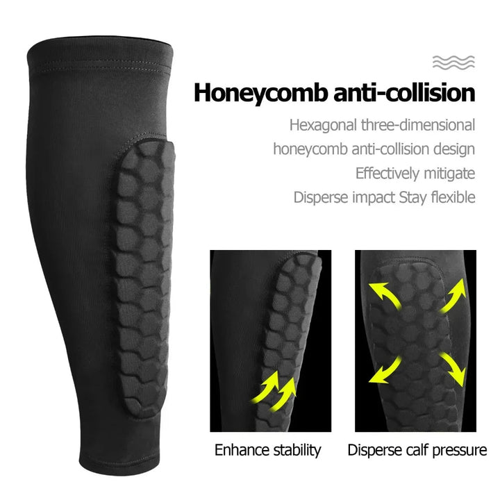 Lisslune | Shin guards with shock-absorbing honeycomb structure - Football protection