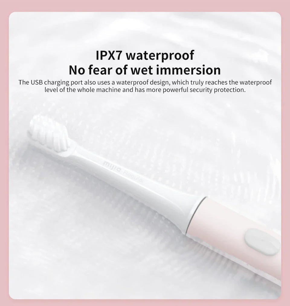 Lisslune | Electric Sonic Toothbrush – Waterproof and USB rechargeable