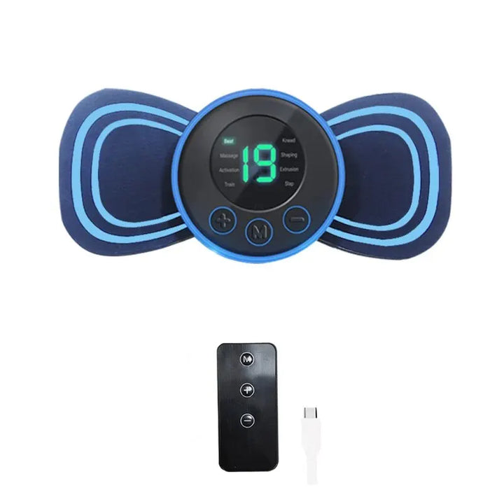 Lisslune | Portable Electric Neck Massager | With Pad & Remote Control for Targeted Relaxation