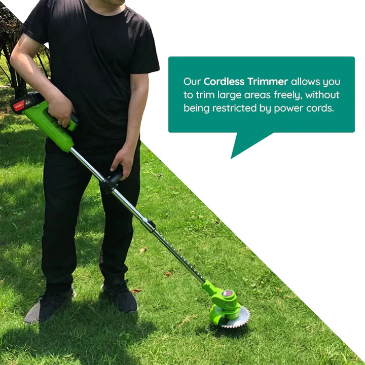 Lisslune | Powerful Electric Battery Operated Cordless Grass Trimmer