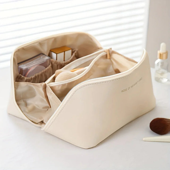 Lisslune | Travel-friendly Makeup Organizer with Zipper – Elegant Cosmetic Bag
