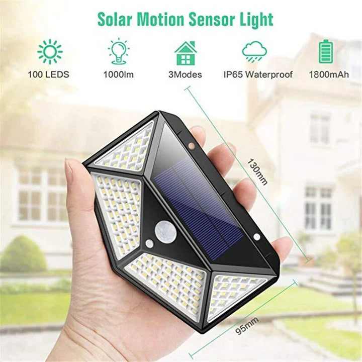 Lisslune | Versatile solar light - Weatherproof LED outdoor lamp with motion sensor