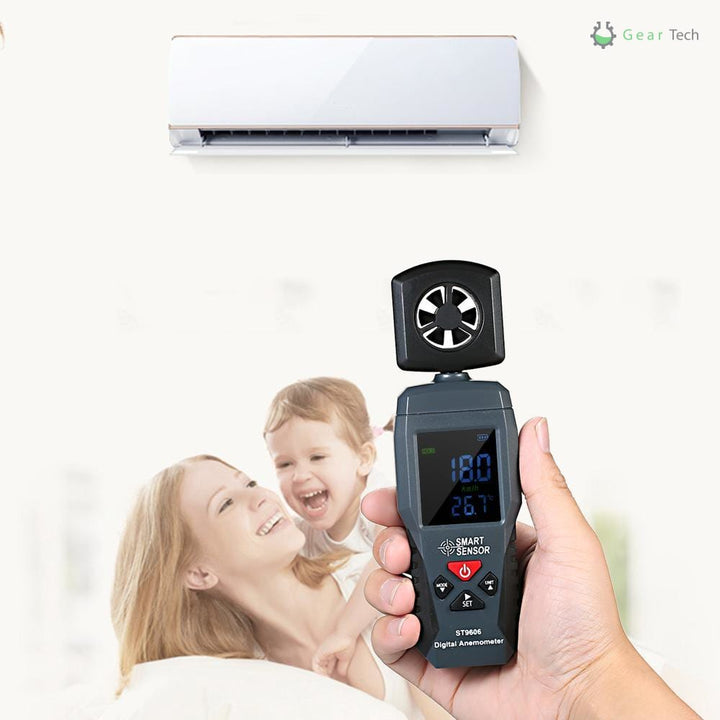 Lisslune | Digital LCD Portable Wind Speed Measuring - Air Velocity Meter