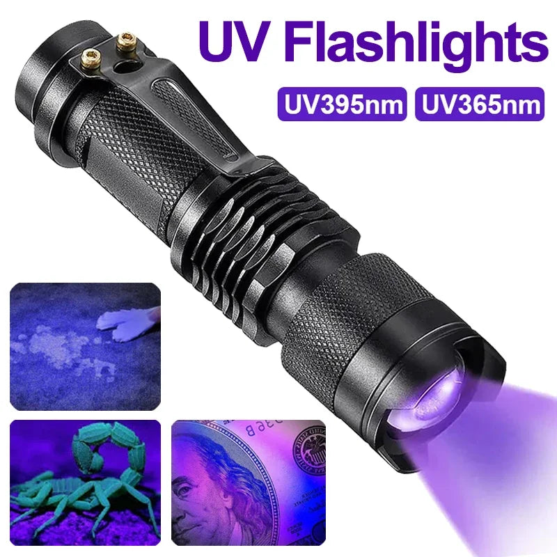 Lisslune | LED UV Flashlight - Ultraviolet Inspection Lamp for Pet Urine and Stain Detection