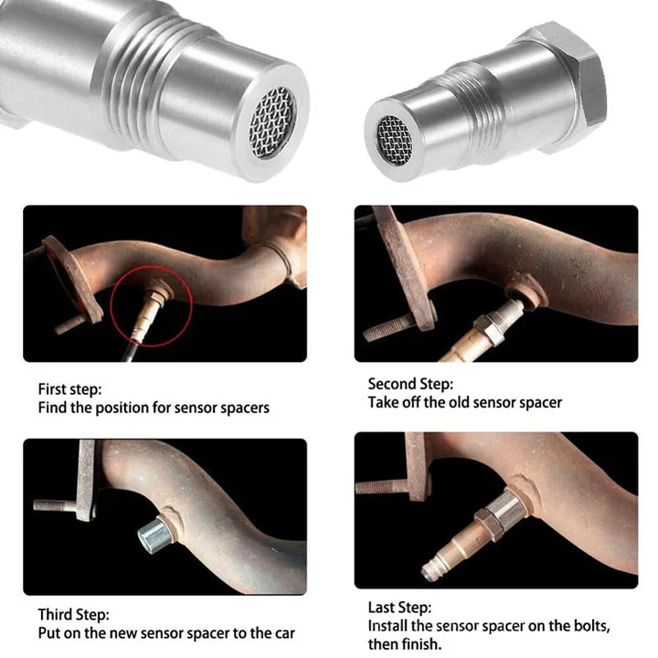 Lisslune | Car O2 Sensor Adapter CEL, Fix Check Engine Light M18*1.5