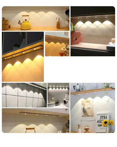 Lisslune | Wireless Smart LED Lights with Motion Sensor | Rechargeable and energy-efficient lighting for any room
