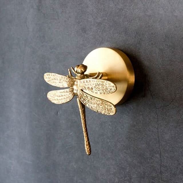 Lisslune | Brass Animal Wall Hook Rack Gold Accents