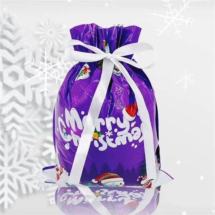 Lisslune | Drawstring Reusable Christmas Gift Bags - Gift Packaging Bag Christmas Decorations