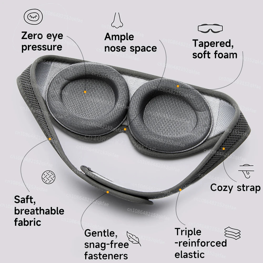 Lisslune | DreamShade 3D – Sleep Mask with Adjustable Eyecups & Ergonomic Design