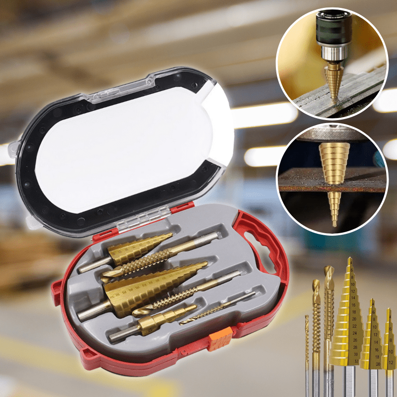 Lisslune | SpeedCut Drill Kit – High-Speed Steel Bits for Wood, Plastic, and Metal