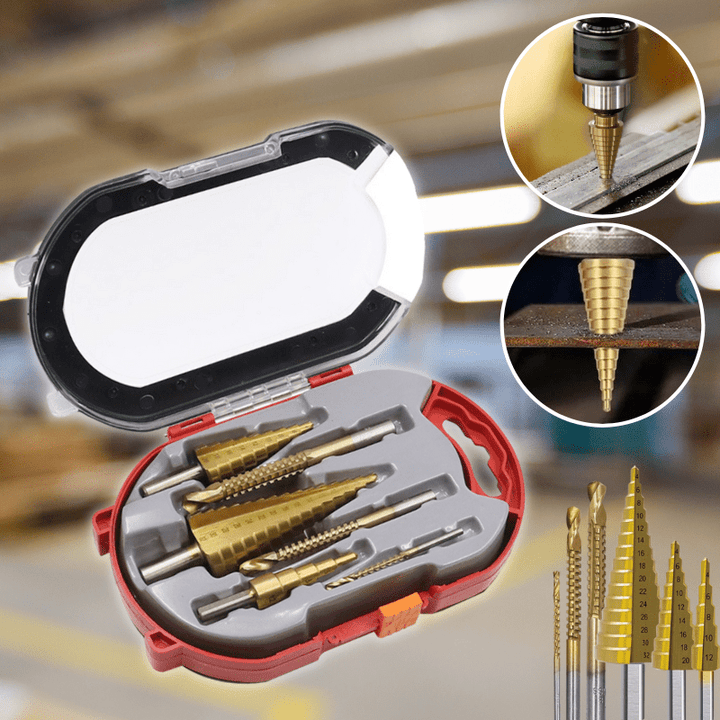 Lisslune | SpeedCut Drill Kit – High-Speed Steel Bits for Wood, Plastic, and Metal
