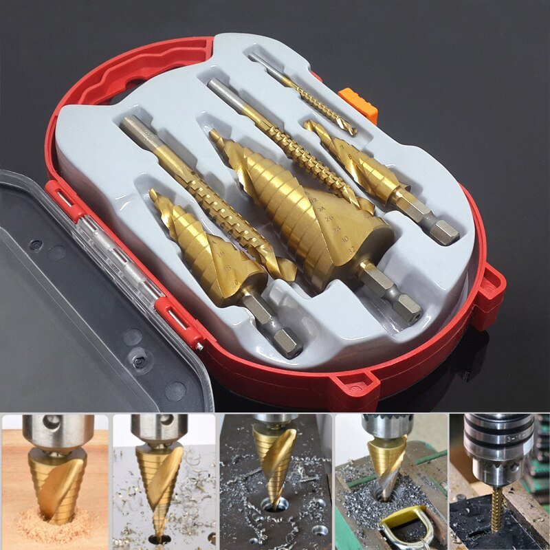 Lisslune | SpeedCut Drill Kit – High-Speed Steel Bits for Wood, Plastic, and Metal