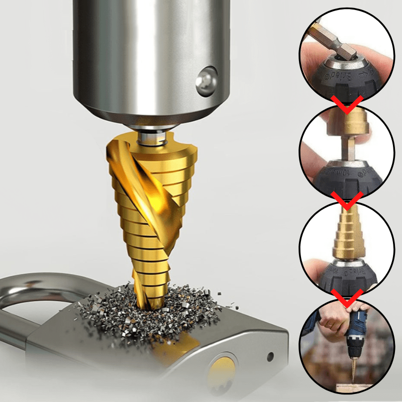 Lisslune | SpeedCut Drill Kit – High-Speed Steel Bits for Wood, Plastic, and Metal