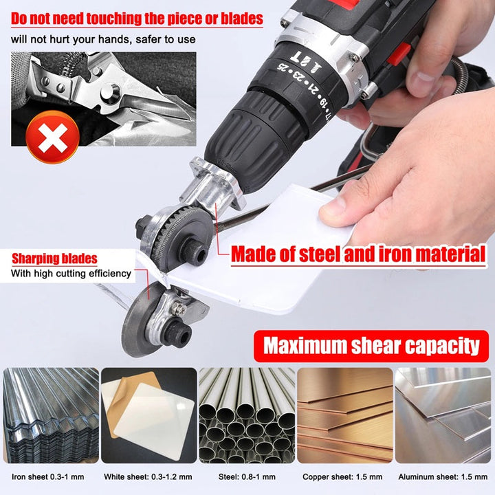 Lisslune | Heavy-Duty Metal Cutting Adapter for Drill