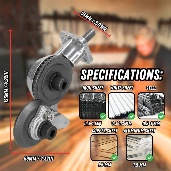 Lisslune | Heavy-Duty Metal Cutting Adapter for Drill
