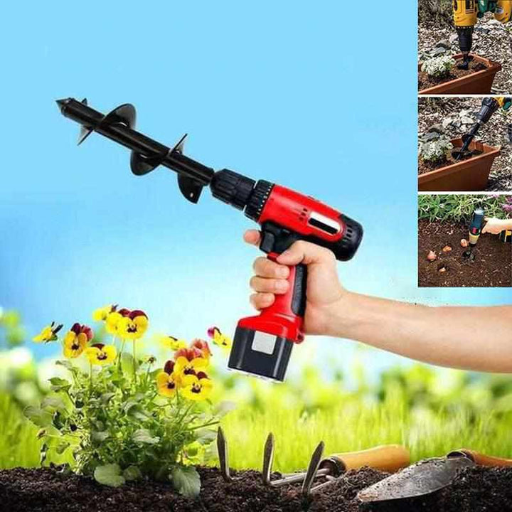Lisslune | DrillDigger Pro – Carbon Steel Garden Hole Digger for Fast Planting