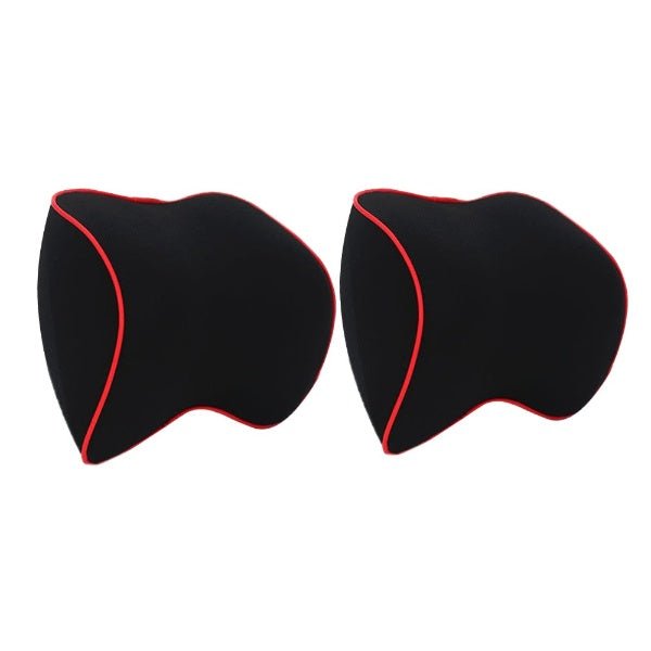 Lisslune | DRIVECOMFORT – 2-Pack Memory Foam Neck Pillows for Ergonomic Travel Support