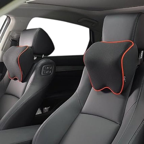 Lisslune | DRIVECOMFORT – 2-Pack Memory Foam Neck Pillows for Ergonomic Travel Support