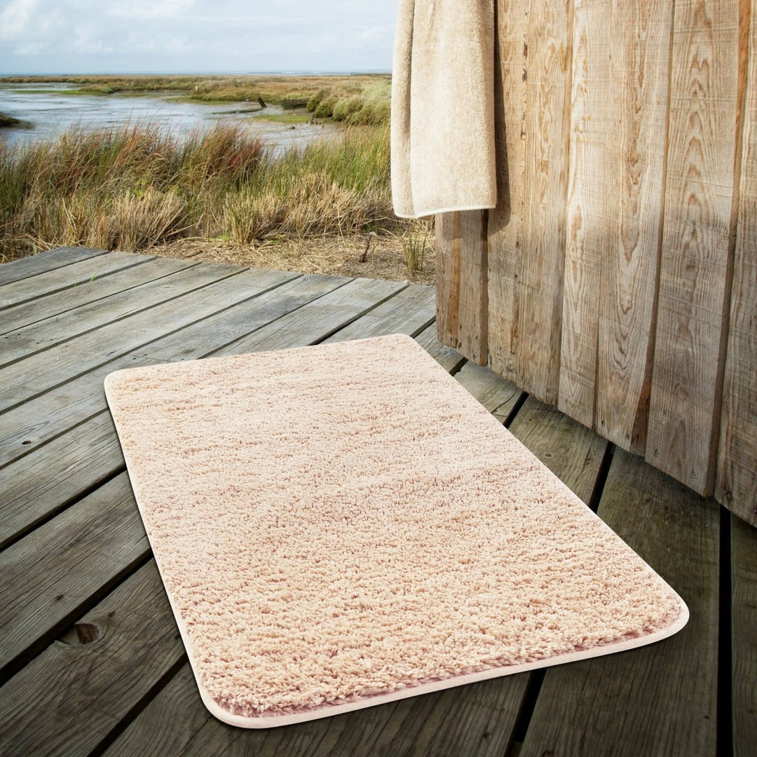 Lisslune | Luxura UltraSoft Bath Mat | Super-absorbent microfiber bathroom rug with anti-slip backing