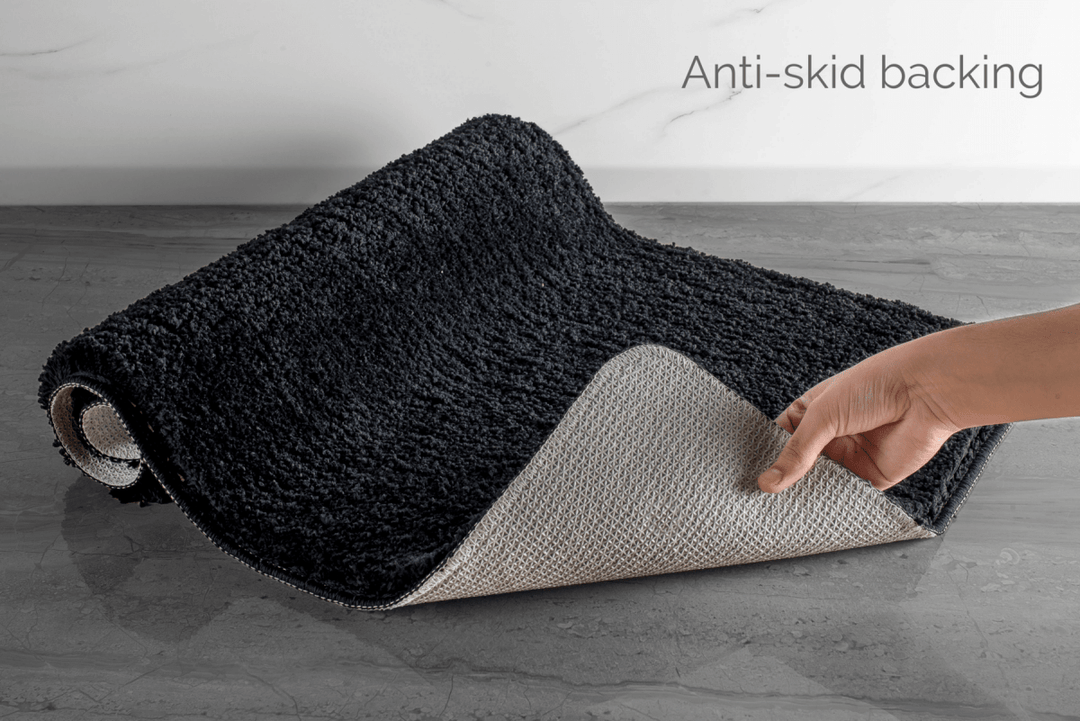 Lisslune | Luxura UltraSoft Bath Mat | Super-absorbent microfiber bathroom rug with anti-slip backing