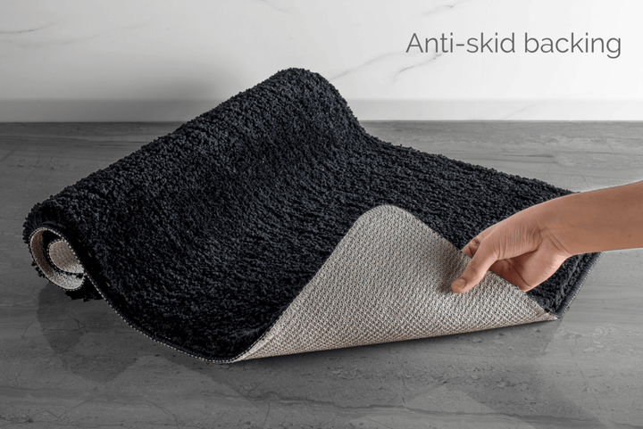 Lisslune | Luxura UltraSoft Bath Mat | Super-absorbent microfiber bathroom rug with anti-slip backing